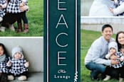 "Framed Peace" - Retired Holiday Cards in Midnight by Brianne Larsen - Close-Up