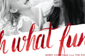 "Oh What Water Color" - Retired Holiday Cards in Cardinal by Ashley Ottinger - Close-Up