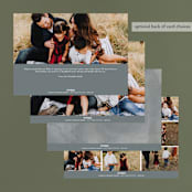 "The Merry Six" - Retired Holiday Cards in Slate by Hooray Creative - Back of Card