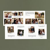 "The Merry Six" - Retired Holiday Cards in Slate by Hooray Creative - Interior Options
