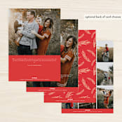 "Merry Shimmer" - Retired Holiday Cards in Rouge by Kristen Smith - Back of Card