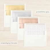 "Merry Shimmer" - Retired Holiday Cards in Rouge by Kristen Smith - Envelope Liners