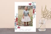 "Sweeping Blooms" - Retired Holiday Cards in Mulberry by Grace Kreinbrink - Front