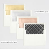 "Merrily Stated" - Retired Holiday Cards in Icicle by Melissa Egan of Pistols - Envelope Liners