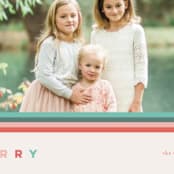 "Merry Stripes" - Retired Holiday Cards in Mint by Denise Malacrea - Close-Up