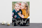 "Painted Pine" - Retired Holiday Cards in Navy by Kelly Nasuta - Front