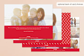 "Verified All Year Long" - Retired Holiday Cards in Cranberry by Tim St. Clair - Back of Card