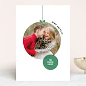 "Modern Bauble" - Retired Holiday Cards in Wreath by Bethan - Front