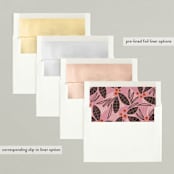"Boldly" - Retired Holiday Cards in Cranberry by Jen Owens - Envelope Liners