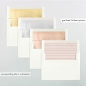 "minimalist." - Retired Holiday Cards in Blush by Olivia Goree - Envelope Liners
