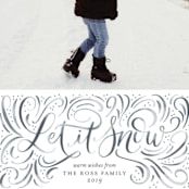 "Let it Snow" - Retired Holiday Cards in Blizzard by Erin German - Close-Up