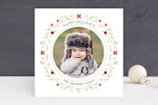 "Petite Wreath" - Retired Holiday Cards in Snow by Lawren Ussery - Front