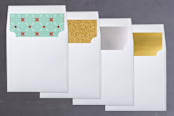 "Petite Wreath" - Retired Holiday Cards in Snow by Lawren Ussery - Envelope Liners