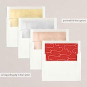 "encompassing" - Retired Holiday Cards in Crimson by Jennifer Wick - Envelope Liners
