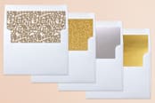 "blanc noel" - Retired Holiday Cards in Cocoa by Bonjour Paper - Envelope Liners