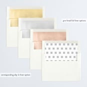 "Fair Isle" - Retired Holiday Cards in Snow by Carolyn MacLaren - Envelope Liners