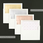 "Simple Snow" - Retired Holiday Cards in Cardinal by Lehan Veenker - Envelope Liners