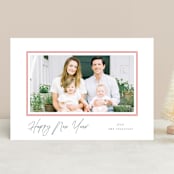 "Double Border" - Retired Holiday Cards in Peppermint by Carolyn MacLaren - Front