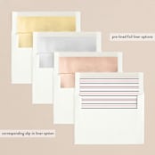 "Double Border" - Retired Holiday Cards in Peppermint by Carolyn MacLaren - Envelope Liners