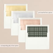 "Bound" - Retired Holiday Cards in Snow by Kate Ahn - Envelope Liners