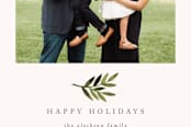 "Simple Olive Branch" - Retired Holiday Cards in Pear by Katharine Watson - Close-Up