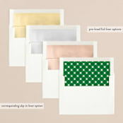 "Cozy Script" - Retired Holiday Cards in Snowfall by Laura Hankins - Envelope Liners