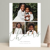 "simple script merry" - Retired Holiday Cards in Evergreen by Summer Winkelman - Front