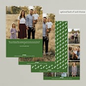 "simple script merry" - Retired Holiday Cards in Evergreen by Summer Winkelman - Back of Card