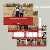 "gallery" - Retired Holiday Cards in Cherry by Jessica Maslyn - Back of Card