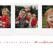 "gallery" - Retired Holiday Cards in Cherry by Jessica Maslyn - Close-Up