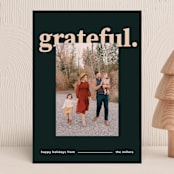 "with gratitude" - Retired Holiday Cards in Pine by Kimberly Young - Front
