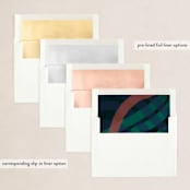 "with gratitude" - Retired Holiday Cards in Pine by Kimberly Young - Envelope Liners