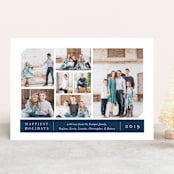 "Picture Book" - Retired Holiday Cards in Navy by Laura Condouris - Front