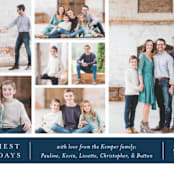 "Picture Book" - Retired Holiday Cards in Navy by Laura Condouris - Close-Up