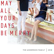 "May They Be Merry" - Retired Holiday Cards in Rudolph by Abby Munn - Close-Up