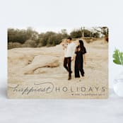 "Happiest Of All" - Retired Holiday Cards in Midnight by Carolyn MacLaren - Front