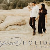 "Happiest Of All" - Retired Holiday Cards in Midnight by Carolyn MacLaren - Close-Up