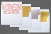 "Speckled Border" - Retired Holiday Cards in Pointsettia by Kerry Doyle - Envelope Liners