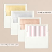 "Modern Times" - Retired Holiday Cards in Berry by Carolyn MacLaren - Envelope Liners