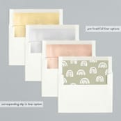 "Rainbow Christmas" - Retired Holiday Cards in Sage by Monika Torun - Envelope Liners