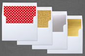 "Jumbo Joy" - Retired Holiday Cards in Ruby by Lauren Chism - Envelope Liners