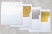"gilded whispers" - Retired Holiday Cards in Sky by Phrosné Barwood - Envelope Liners