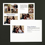 "Merry Ink" - Retired Holiday Cards in Indigo by Olivia Raufman - Interior Options