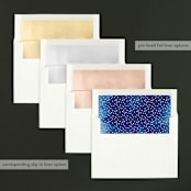 "Merry Ink" - Retired Holiday Cards in Indigo by Olivia Raufman - Envelope Liners