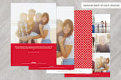 "Joyful Spirit" - Retired Holiday Cards in Alizarin by Alex Elko Design - Back of Card