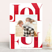 "fanfare" - Retired Holiday Cards in Cranberry by Carrie ONeal - Front