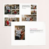 "fanfare" - Retired Holiday Cards in Cranberry by Carrie ONeal - Interior Options