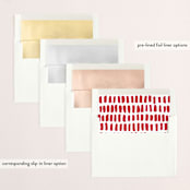 "fanfare" - Retired Holiday Cards in Cranberry by Carrie ONeal - Envelope Liners