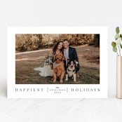 "So Classic" - Retired Holiday Cards in Navy by Carolyn MacLaren - Front