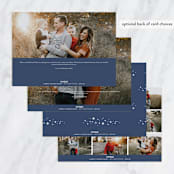"So Classic" - Retired Holiday Cards in Navy by Carolyn MacLaren - Back of Card